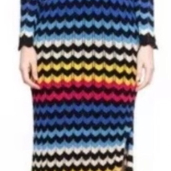 Anthropologie Farm Rio Sweater Dress Chevron L - Picture 2 of 5